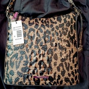 NWT Brahmin RARE COLOR SNOW LEOPARD Melbourne KATIE Crossbody